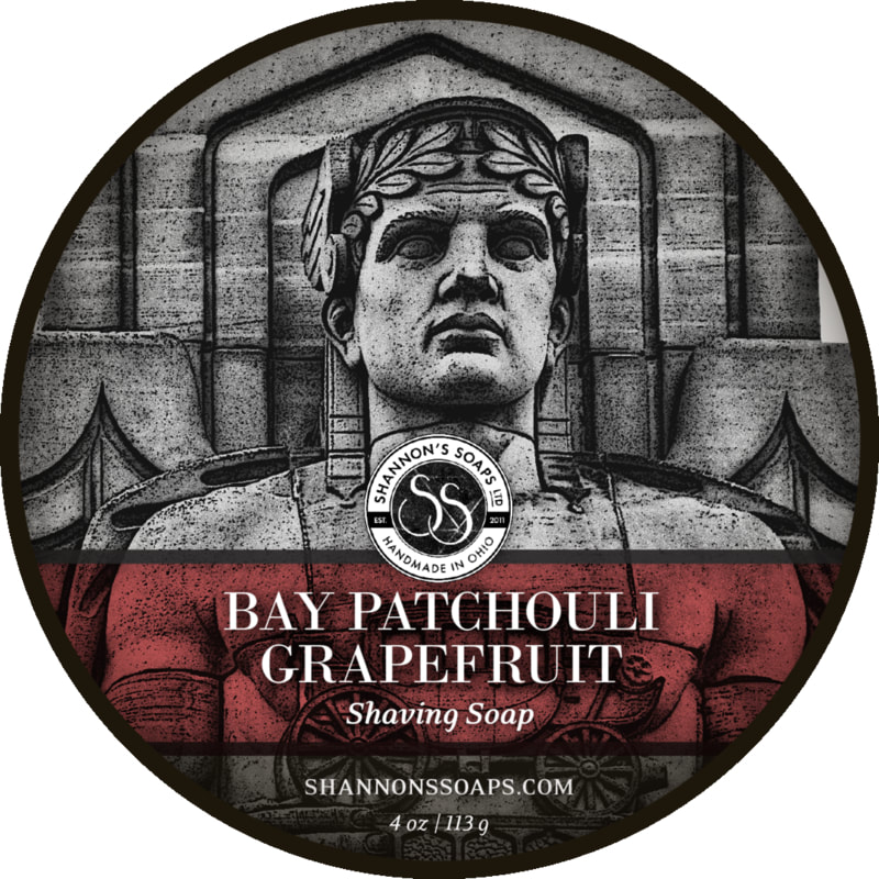 Bay Patchouli Grapefruit Tallow Shaving Soap